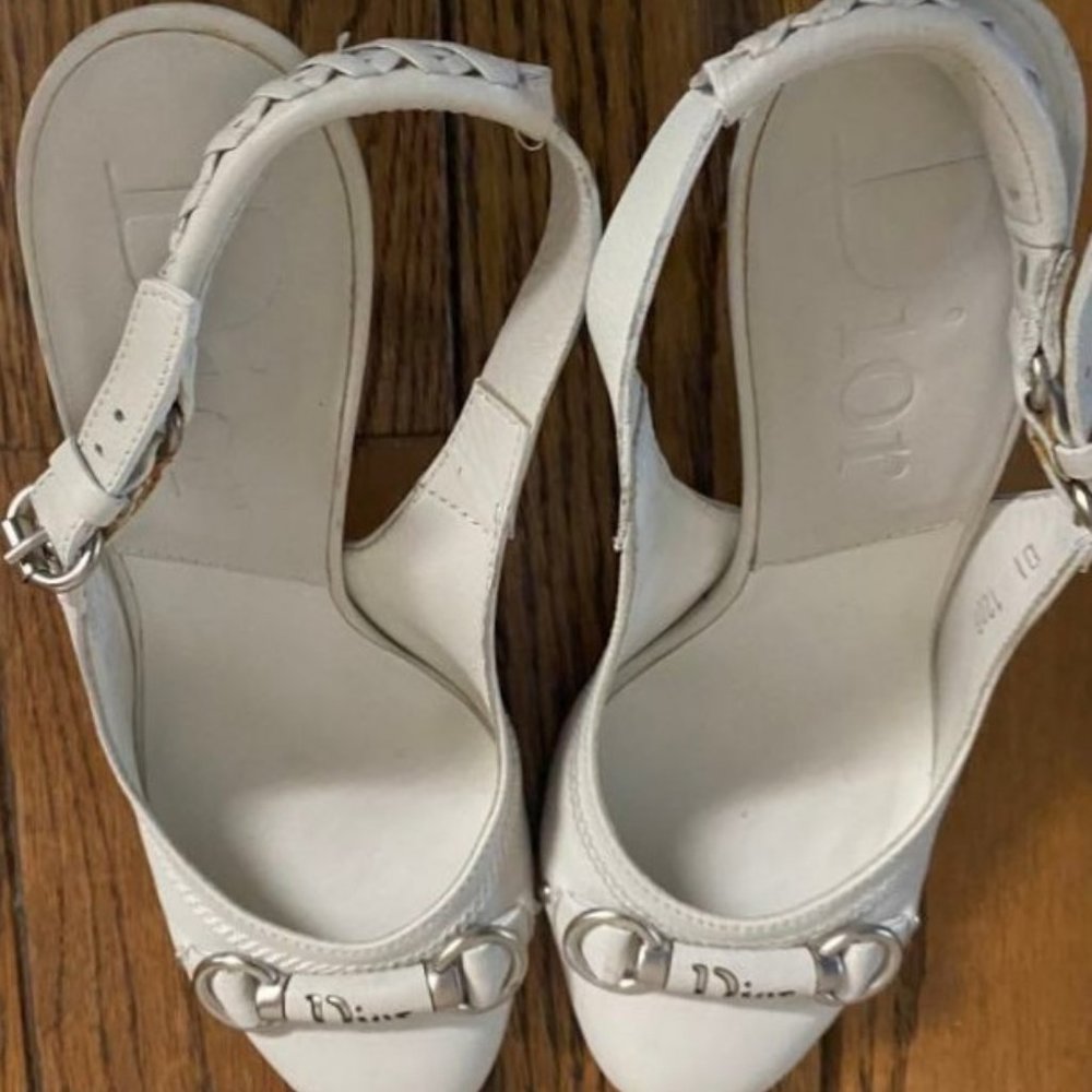 SOLD on Ebay! Dior Shoes ALL LEATHER Made in Italy EU 36 White Color - Picture 2 of 6